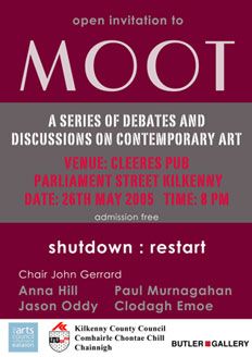 MOOT - A Series of debates and discussions on contemporary art